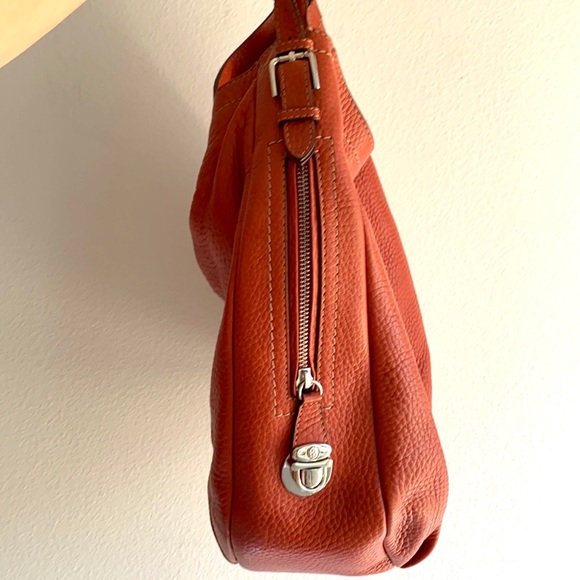 Bogner orange leather Bag and Wallet. - Picture 8 of 16